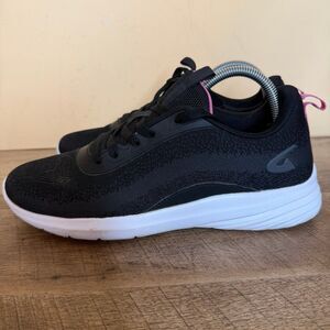 Geers Women’s Athletic Walking Shoes Black Knit Sneakers Size 10 Lightweight